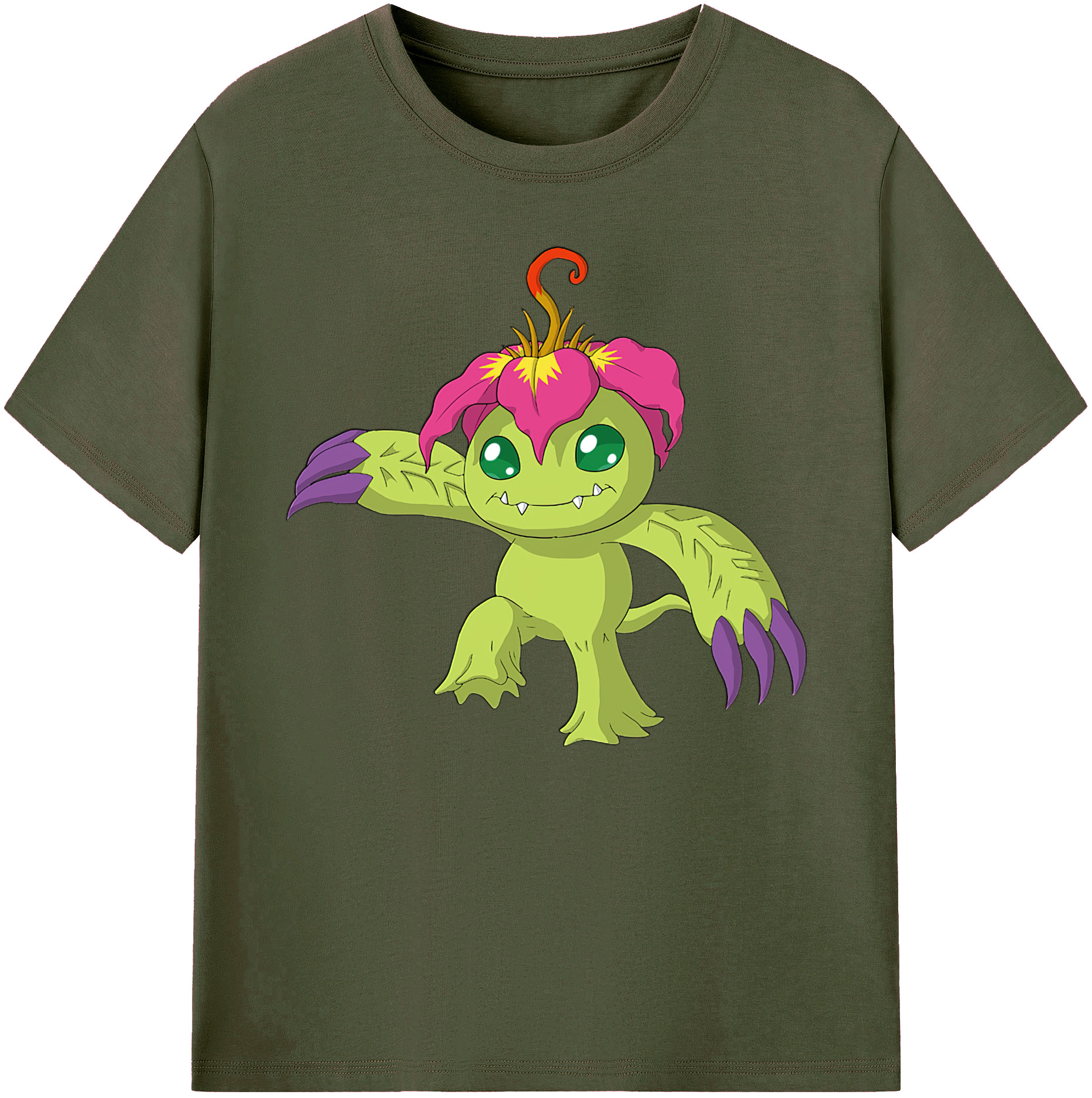 （画像用） Digimon デジタルモンスター/デジモン 綿100％ メンズ半袖Tシャツ｜肌触りやわらか＆通気性